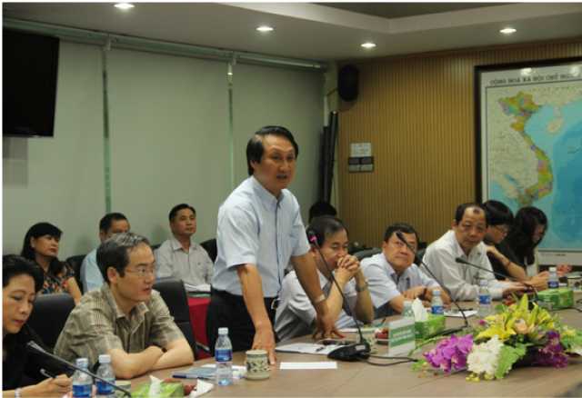 Đ/c Nguyễn Hữu Thắng – Chủ tịch HĐTV TCT phát biểu tại buổi gặp mặt