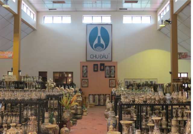Showroom sản phẩm gốm Chu Đậu tại xã Thái Tân, Nam Sách, Hải Dương