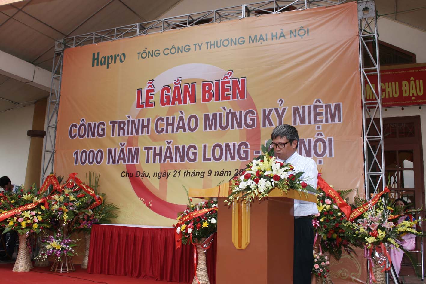 Lễ Gắn Biển Công Trình Chào Mừng Kỷ Niệm 1000 Năm Thăng Long - Hà Nội