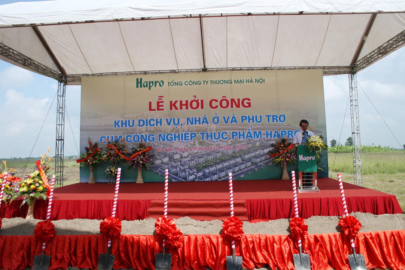 Lễ Khởi Công Khu Dịch Vụ, Nhà ở Và Phụ Trợ Cụm CNTP Hapro