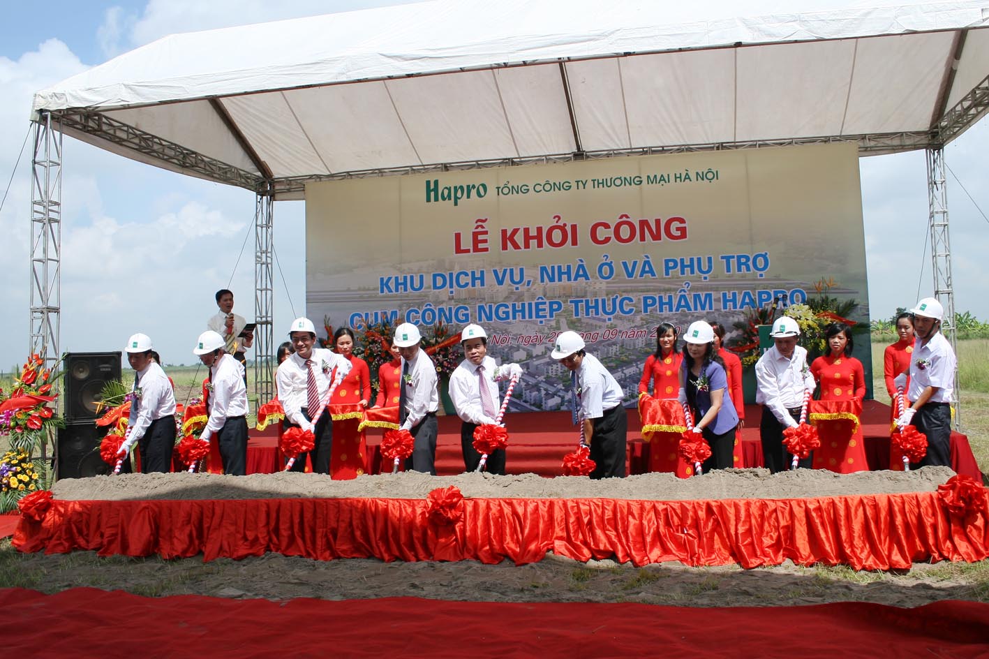 Lễ Khởi Công Khu Dịch Vụ, Nhà ở Và Phụ Trợ Cụm CNTP Hapro
