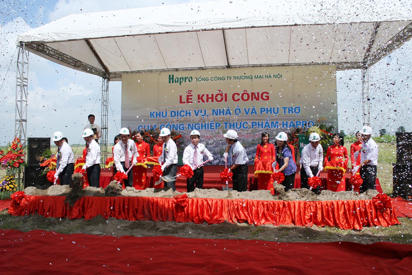 Lễ Khởi Công Khu Dịch Vụ, Nhà ở Và Phụ Trợ Cụm CNTP Hapro