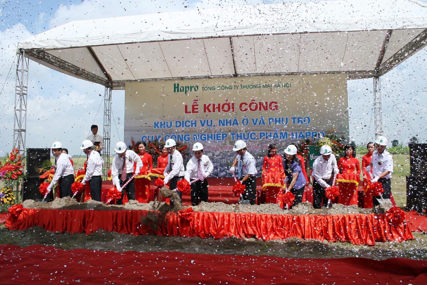 Lễ Khởi Công Khu Dịch Vụ, Nhà ở Và Phụ Trợ Cụm CNTP Hapro