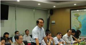 Đ/c Nguyễn Hữu Thắng – Chủ tịch HĐTV TCT phát biểu tại buổi gặp mặt