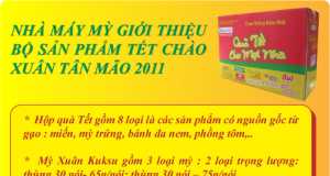 Nhà máy mỳ giới thiệu bộ sản phẩm tết chào xuân Tân Mão 2011