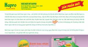 Sản phẩm bánh bao có nhân của nhà máy mỳ Hapro